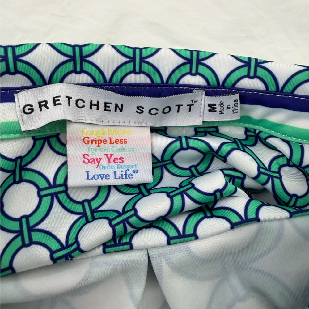 Gretchen Scott everywhere dress is green white women’s M - Picture 4 of 5